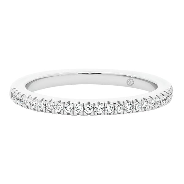 Angela 1.1-1.3 Lab Grown Diamond micropave lab grown diamond wedding band