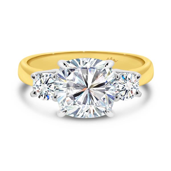 Meghan Markle Cushion Cut Trilogy Engagement Ring