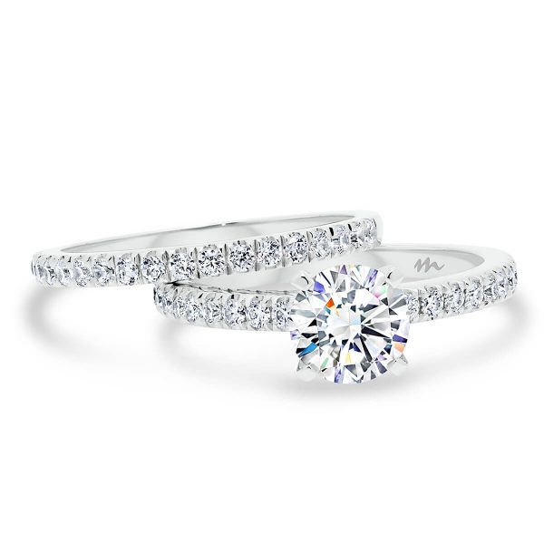 Payton A Delicate Prong Set Moissanite Wedding Ring