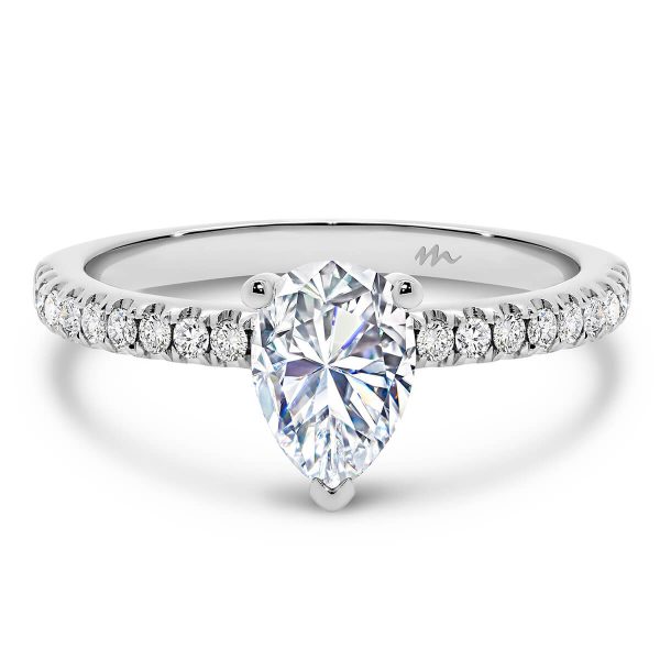 Pia Pear Cut Moissanite engagement ring