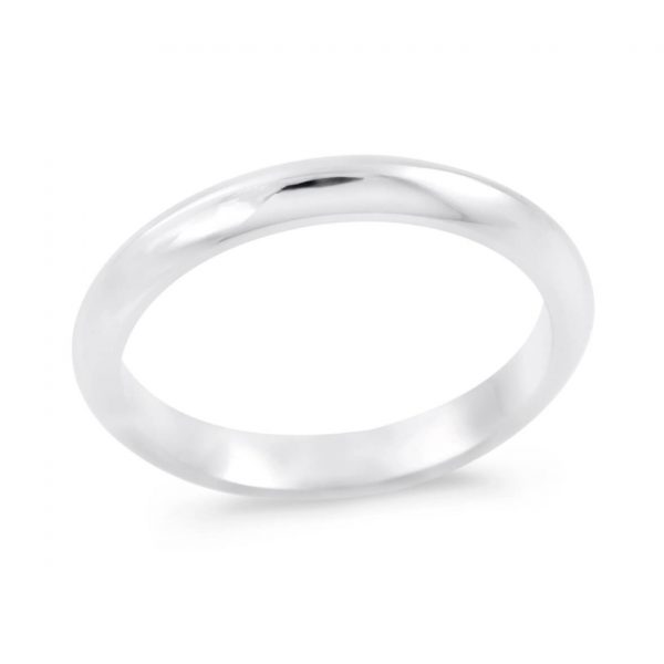 Audrey A plain knife-edge wedding band