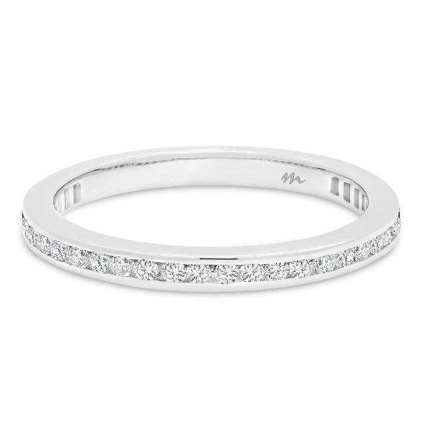 Brynn A Lab Grown Diamond channel set lab grown diamond wedding ring