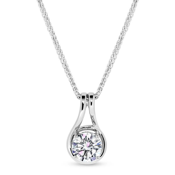 Sage 0.80-1.00ct design at Moi Moi is a solitaire pendant with a bit of style.