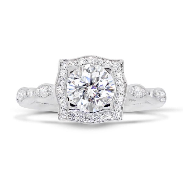 Felice 1.00-carat Vintage Designed Halo Ring