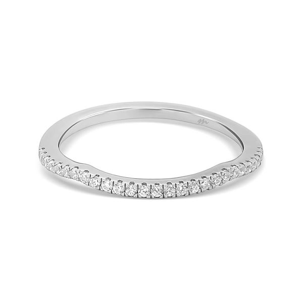 Frances A Lab Grown Diamond jigsaw cut lab grown diamond half band