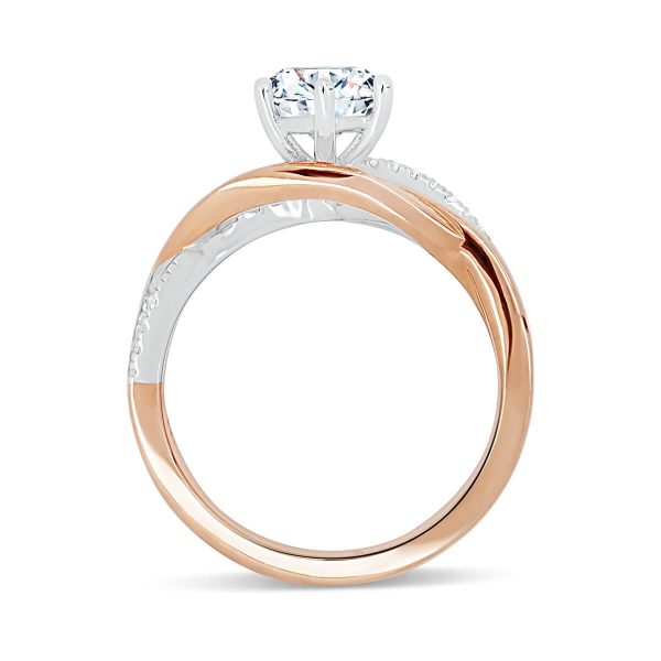 Prong Set Jewels In White And Rose Gold