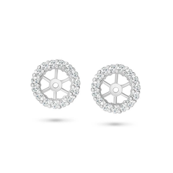 Betsy 5.0-5.5 prong-set enhancers for stud earrings