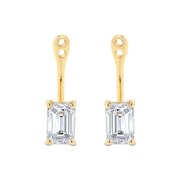 Eva Emerald 6X4 Earring Enhancers Oval Solitaire Enhancers