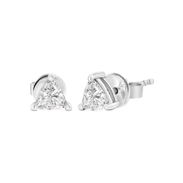 Karla Trillion 4.0 Moissanite Solitaire Stud Earring