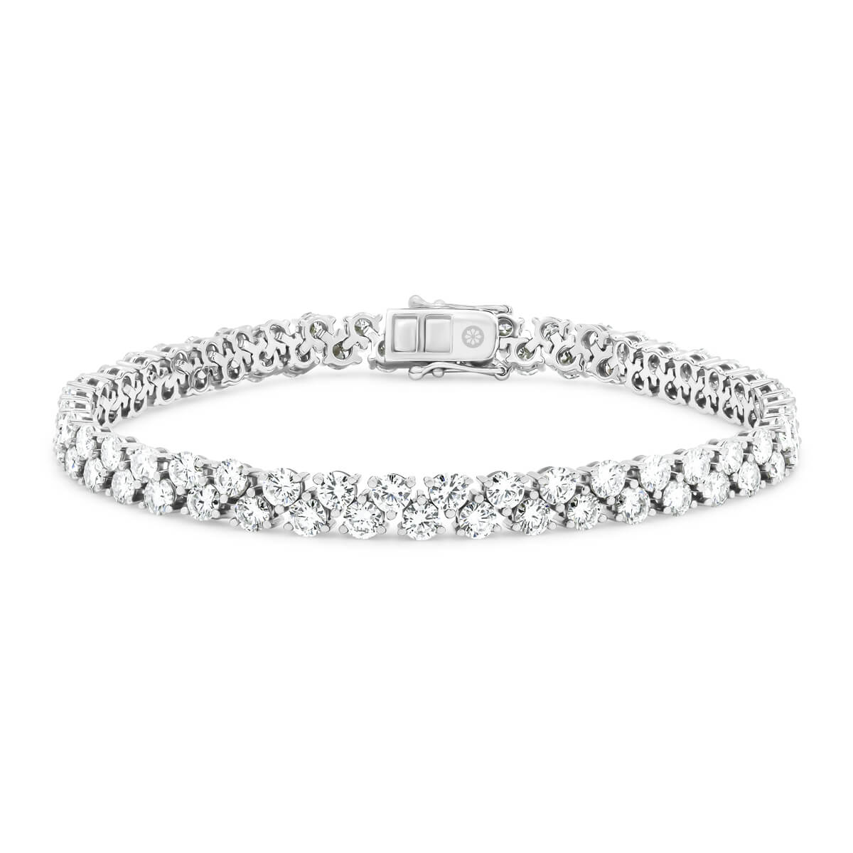 Orianna 3.0 Double Row Tennis Bracelet With An Alternating Set Of Round Lab-Grown Diamonds