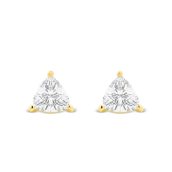 Karla Trillion 6.0 Moissanite Solitaire Stud Earring