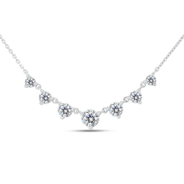 Annaliese Large lab grown diamond graduating necklace