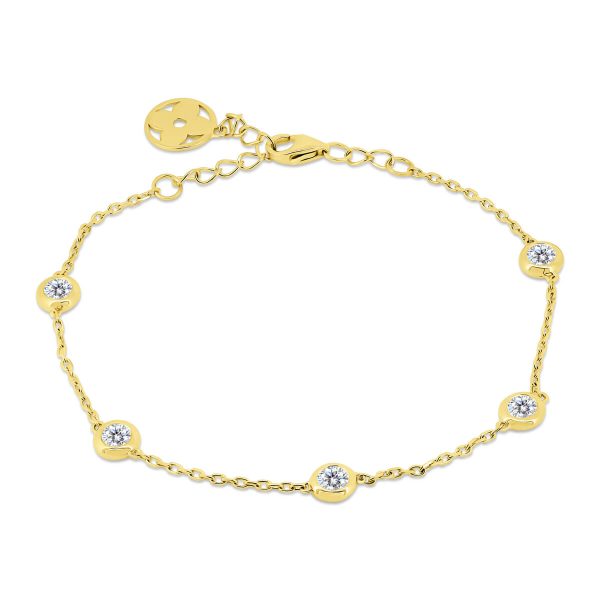 Lara 3.0 lab grown diamond single-row chain style bracelet